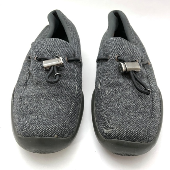 Prada Gray Wool Flat Loafers - Picture 4 of 16